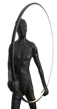 Load image into Gallery viewer, Modern Black Statue with Hoop

