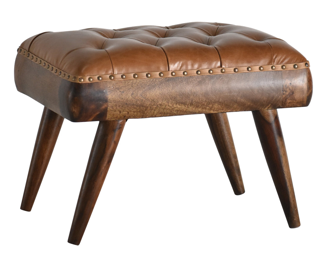 Chaney Leather Ottoman