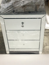 Load image into Gallery viewer, Mirrored Chest with Three Drawers
