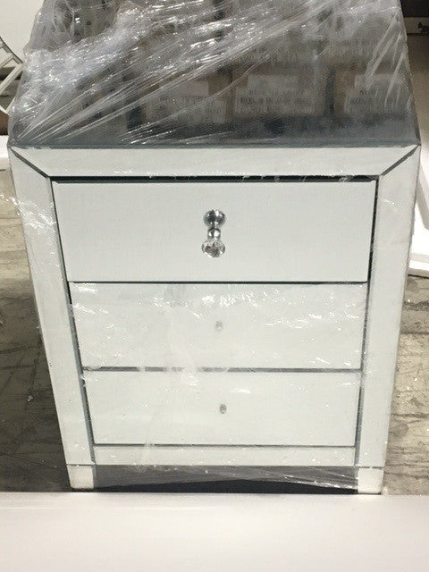 Mirrored Chest with Three Drawers