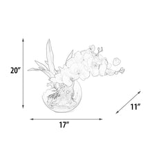 Load image into Gallery viewer, White Orchids Bubble BowlÊÊ
