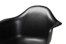 Load image into Gallery viewer, Baxton Studio Galen Modern and Contemporary Black Finished Polypropylene Plastic and Oak Brown Finished Wood 4-Piece Dining Chair Set
