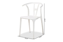 Load image into Gallery viewer, Baxton Studio Warner Modern and Contemporary White Plastic 4-Piece Dining Chair Set
