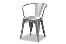 Load image into Gallery viewer, Baxton Studio Ryland Modern Industrial Grey Finished Metal 4-Piece Dining Chair Set
