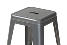 Load image into Gallery viewer, Baxton Studio Horton Modern and Contemporary Industrial Grey Finished Metal 4-Piece Stackable Counter Stool Set

