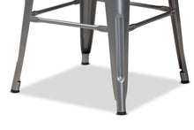 Load image into Gallery viewer, Baxton Studio Horton Modern and Contemporary Industrial Grey Finished Metal 4-Piece Stackable Counter Stool Set
