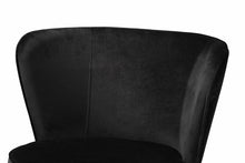 Load image into Gallery viewer, Baxton Studio Farah Modern Luxe and Glam Black Velvet Fabric Upholstered and Rose Gold Finished Metal 2-Piece Dining Chair Set
