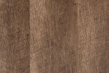 Load image into Gallery viewer, Baxton Studio Veanna Bohemian Natural Brown Finished Wood and Black Metal 2-Door TV Stand with Synthetic Rattan
