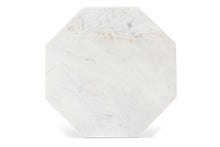 Load image into Gallery viewer, Baxton Studio Venedict Modern and Contemporary Black Metal End Table with Marble Tabletop
