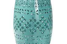 Load image into Gallery viewer, Baxton Studio Lavinia Modern and Contemporary Teal Finished Metal Outdoor Side Table
