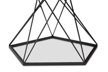 Load image into Gallery viewer, Baxton Studio Oberon Modern and Contemporary Black Finished Metal End Table with Faux Marble Tabletop
