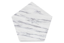 Load image into Gallery viewer, Baxton Studio Oberon Modern and Contemporary Black Finished Metal End Table with Faux Marble Tabletop
