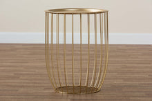 Load image into Gallery viewer, Baxton Studio Mabon Modern and Contemporary Gold Finished Metal End Table
