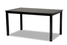 Load image into Gallery viewer, Baxton Studio Rosa Modern and Contemporary Sand Fabric Upholstered and Dark Brown Finished Wood 7-Piece Dining Set
