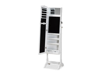 Load image into Gallery viewer, Baxton Studio Madigan Modern and Contemporary White Finished Wood Jewelry Armoire with Mirror
