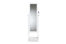 Load image into Gallery viewer, Baxton Studio Madigan Modern and Contemporary White Finished Wood Jewelry Armoire with Mirror
