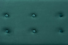 Load image into Gallery viewer, Baxton Studio Caine Modern and Contemporary Green Velvet Fabric Upholstered and Dark Brown Finished Wood Storage Bench
