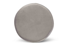 Load image into Gallery viewer, Baxton Studio Chaela Contemporary Glam and Luxe Grey Velvet Fabric Upholstered and Gold Finished Metal Ottoman
