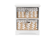 Load image into Gallery viewer, Baxton Studio Rianne Modern Transitional White Finished Wood 2-Basket Storage Unit
