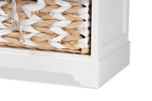 Load image into Gallery viewer, Baxton Studio Rianne Modern Transitional White Finished Wood 2-Basket Storage Unit

