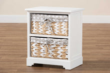 Load image into Gallery viewer, Baxton Studio Rianne Modern Transitional White Finished Wood 2-Basket Storage Unit
