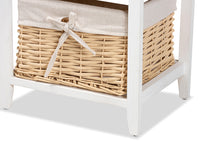 Load image into Gallery viewer, Baxton Studio Adonis Mid-Century Modern Transitional Multi-Colored Wood 3-Drawer Storage Unit with Basket
