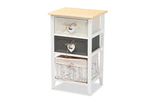 Load image into Gallery viewer, Baxton Studio Diella Modern and Contemporary Multi-Colored Wood 2-Drawer Storage Unit with Basket
