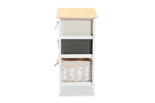 Load image into Gallery viewer, Baxton Studio Diella Modern and Contemporary Multi-Colored Wood 2-Drawer Storage Unit with Basket
