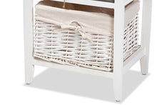 Load image into Gallery viewer, Baxton Studio Diella Modern and Contemporary Multi-Colored Wood 2-Drawer Storage Unit with Basket

