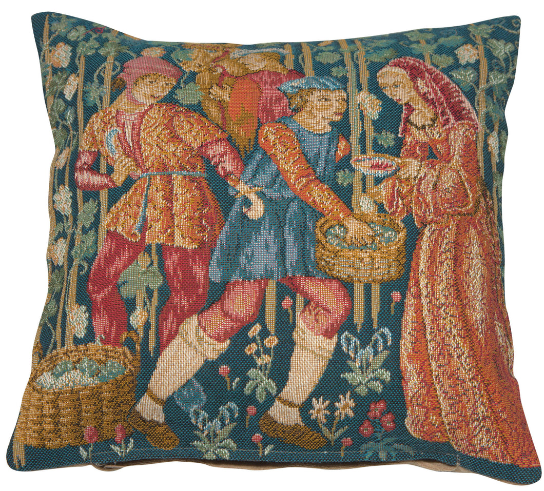 Wine Making Small French Cushion