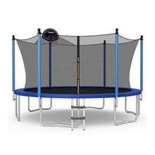 Load image into Gallery viewer, Outdoor Recreational Trampoline with Ladder and Enclosure Net-12 ft
