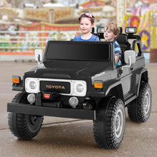 Load image into Gallery viewer, 12V 2-Seat Licensed Kids Ride On Toyota FJ40 Car with 2.4G Remote Control-Black
