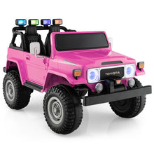 Load image into Gallery viewer, 12V 2-Seat Licensed Kids Ride On Toyota FJ40 Car with 2.4G Remote Control-Pink
