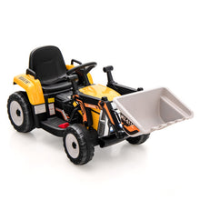 Load image into Gallery viewer, 12V Battery Powered Kids Ride on Excavator with Adjustable Arm and Bucket-Yellow
