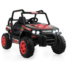 Load image into Gallery viewer, 12V Kids UTV Ride on Car with 2.4G Remote Control Music and LED Lights-Red
