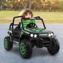 Load image into Gallery viewer, 12V Kids UTV Ride on Car with 2.4G Remote Control Music and LED Lights-Green
