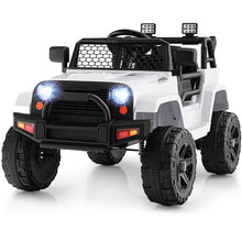 Load image into Gallery viewer, 12V Kids Ride On Truck with Remote Control and Headlights-White

