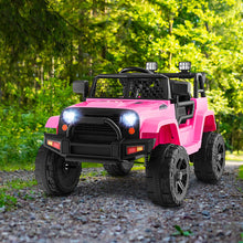 Load image into Gallery viewer, 12V Kids Ride On Truck with Remote Control and Headlights-Pink

