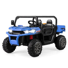 Load image into Gallery viewer, 2-Seater Kids Ride On Dump Truck with Dump Bed and Shovel-Blue
