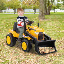 Load image into Gallery viewer, 12V Kid&#39;s Ride on Excavator with Adjustable Digging Bucket-Yellow
