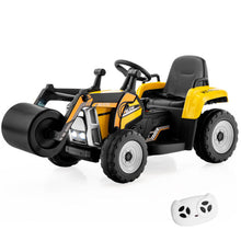 Load image into Gallery viewer, 12V Kids Ride on Road Roller with 2.4G Remote Control-Yellow
