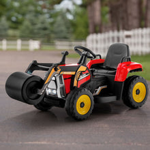 Load image into Gallery viewer, 12V Kids Ride on Road Roller with 2.4G Remote Control-Red
