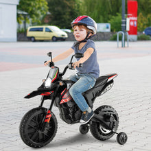 Load image into Gallery viewer, Aprilia Licensed Kids Ride On Motorcycle with 2 Training Wheels-Red
