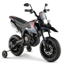 Load image into Gallery viewer, Aprilia Licensed Kids Ride On Motorcycle with 2 Training Wheels-Navy
