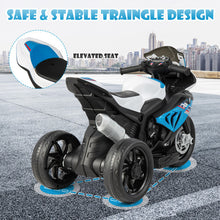 Load image into Gallery viewer, 12V Licensed BMW Kids Motorcycle Ride-On Toy for 37-96 Months Old Kids-Blue
