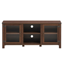 Load image into Gallery viewer, TV Stand Entertainment Center for TV&#39;s with Storage Cabinets-Walnut
