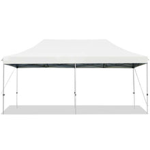 Load image into Gallery viewer, 10 x 20 Feet Adjustable Folding Heavy Duty Sun Shelter with Carrying Bag-White
