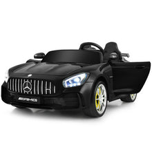 Load image into Gallery viewer, 12V Kids Ride On Car Mercedes Benz AMG GTR with Remote and LED Lights-Black
