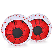 Load image into Gallery viewer, 2 Pack 3 Feet Halloween Inflatable Eyeballs with Air Blower
