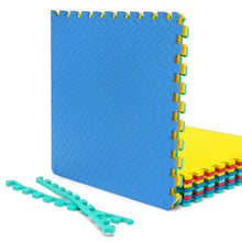 Load image into Gallery viewer, 12 Pieces Puzzle Interlocking Flooring Mat with Anti-slip and Waterproof Surface
